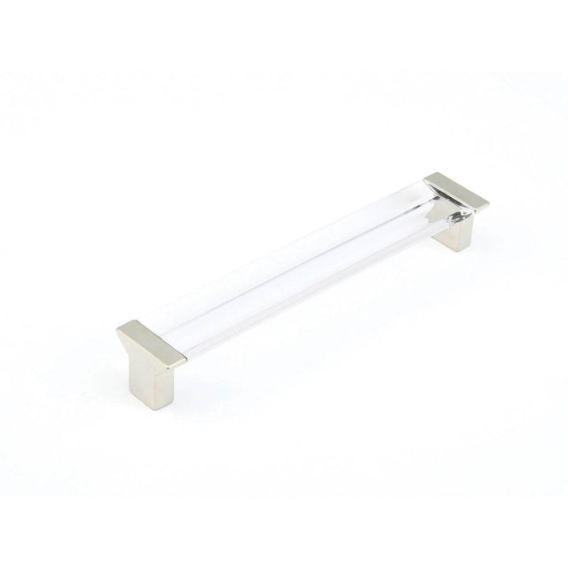 Schaub And Company - Positano, Pull, Satin Nickel, Clear, 6-5/16'' Cc - Satin Nickel