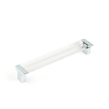Schaub And Company - Positano, Pull, Polished Chrome, Clear, 6-5/16'' Cc - Polished Chrome
