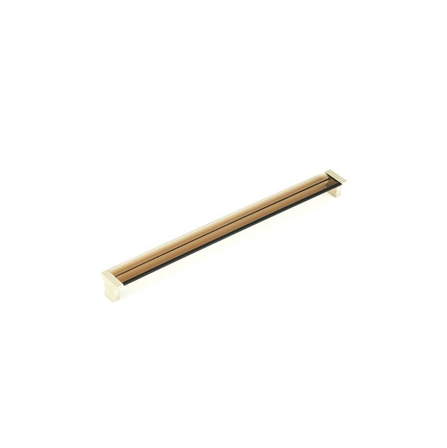 Schaub And Company - Positano, Pull, Satin Nickel, Smoke, 12-5/8'' Cc - Satin Nickel