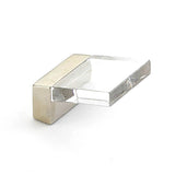 Schaub And Company - Positano, Finger Pull, Satin Nickel, Clear, 1/2'' Cc - Satin Nickel