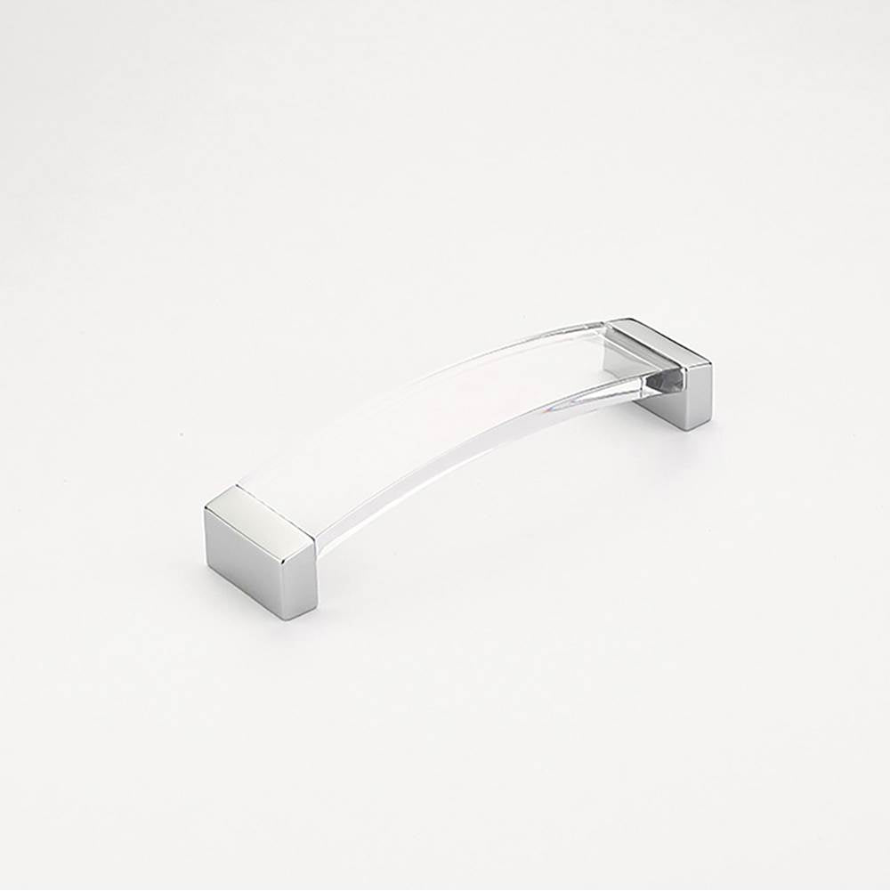 Schaub And Company - Positano, Arched Pull, Polished Chrome, Clear, 5-1/16'' Cc - Polished Chrome