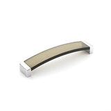 Schaub And Company - Positano, Arched Pull, Polished Chrome, Smoke, 8-3/4'' Cc - Polished Chrome
