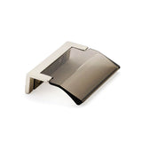 Schaub And Company - Positano, Edge Pull, Satin Nickel, Smoke, 32 mm cc - Satin Nickel