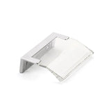 Schaub And Company - Positano, Edge Pull, Polished Chrome, Clear, 32 mm cc - Polished Chrome