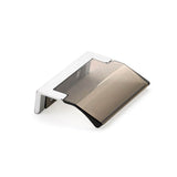 Schaub And Company - Positano, Edge Pull, Polished Chrome, Smoke, 32 mm cc - Polished Chrome
