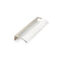 Schaub And Company - Positano, Edge Pull, Satin Nickel, Clear, 128 mm cc - Satin Nickel