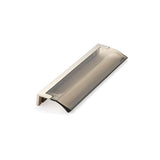 Schaub And Company - Positano, Edge Pull, Satin Nickel, Smoke, 128 mm cc - Satin Nickel