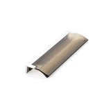 Schaub And Company - Positano, Edge Pull, Polished Chrome, Smoke, 128 mm cc - Polished Chrome