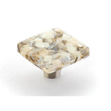 Schaub And Company - Knob, Square, Sable Pebbles, 1-1/2'' dia - Sable Pebbles