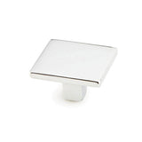 Schaub And Company - Knob, Square, Polished Chrome 1-3/8'' dia - Polished Chrome