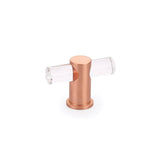Schaub And Company - T-Knob  Adjustable  Brushed Rose Gold - Brushed Rose Gold