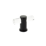 Schaub And Company - T-Knob, Adjustable clear acrylic, Matte Black, 2'' - Matte Black