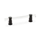 Schaub And Company - Pull, Adjustable clear acrylic, Matte Black, 4'' cc - Matte Black