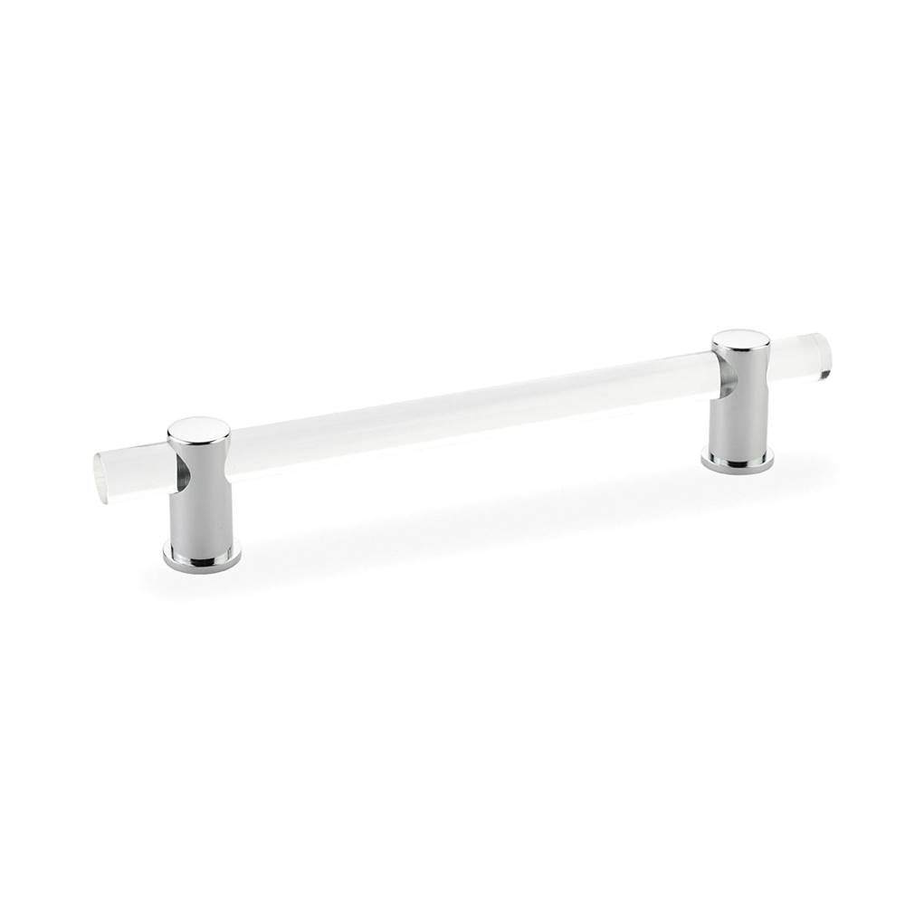 Schaub And Company - Pull, Adjustable clear Acrylic, Polished Chrome, 6'' cc - Polished Chrome