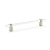 Schaub And Company - Pull, Adjustable clear Acrylic, Polished Nickel, 6'' cc - Polished Nickel