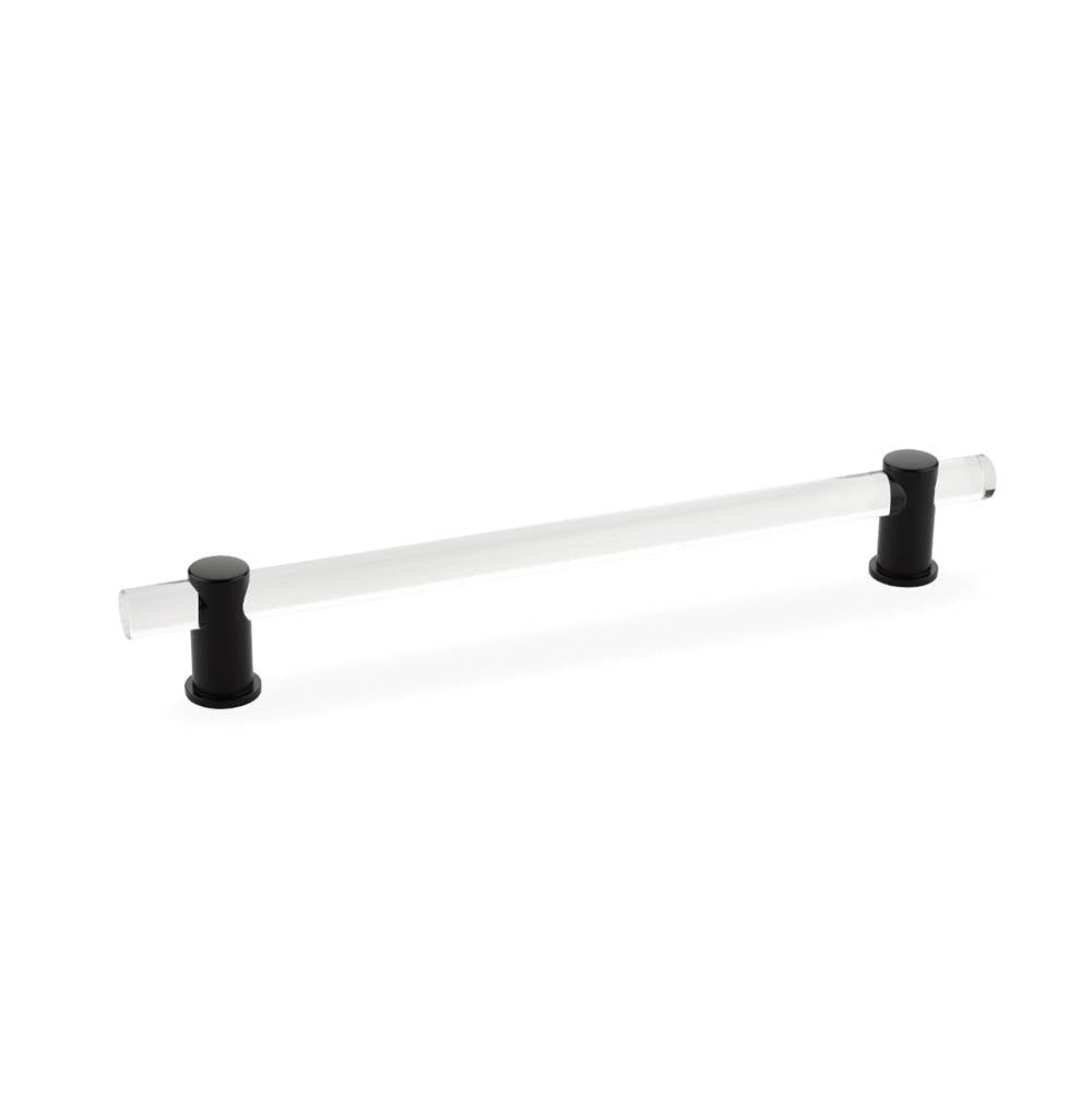 Schaub And Company - Pull, Adjustable clear Acrylic, Matte Black, 8'' cc - Matte Black