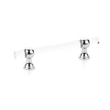 Schaub And Company - Pull, Adjustable Clear Acrylic, Polished Chrome, 4'' cc - Polished Chrome