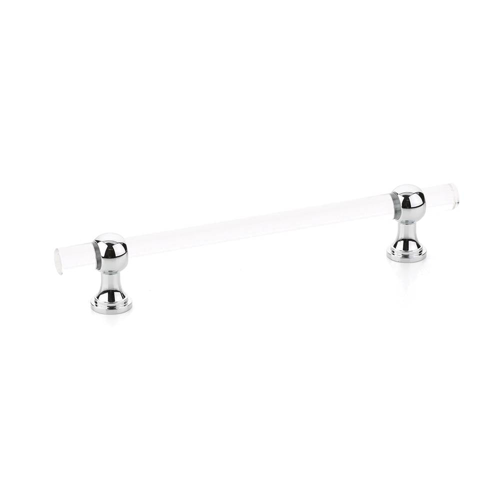 Schaub And Company - Pull, Adjustable Clear Acrylic, Polished Chrome, 6'' cc - Polished Chrome