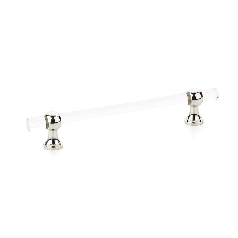 Schaub And Company - Pull, Adjustable Clear Acrylic, Polished Nickel, 6'' cc - Polished Nickel