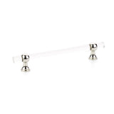 Schaub And Company - Pull, Adjustable Clear Acrylic, Polished Nickel, 6'' cc - Polished Nickel