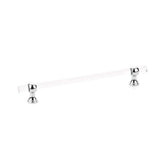 Schaub And Company - Pull, Adjustable Clear Acrylic, Polished Chrome, 8'' cc - Polished Chrome