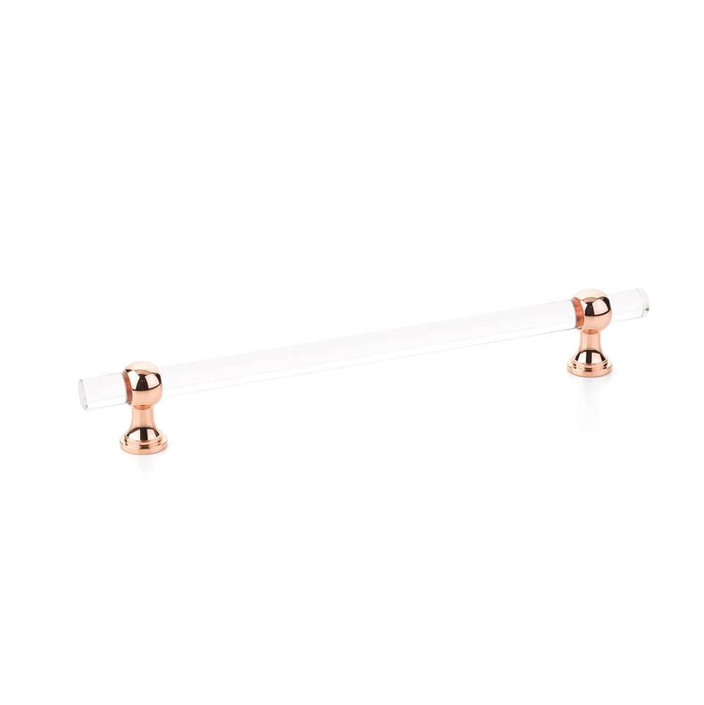 Schaub And Company - Pull, Adjustable Clear Acrylic, Polished Rose Gold, 8'' cc - Polished Rose Gold