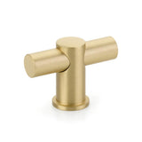 Schaub And Company - Fonce T-knob, Satin Brass - Satin Brass