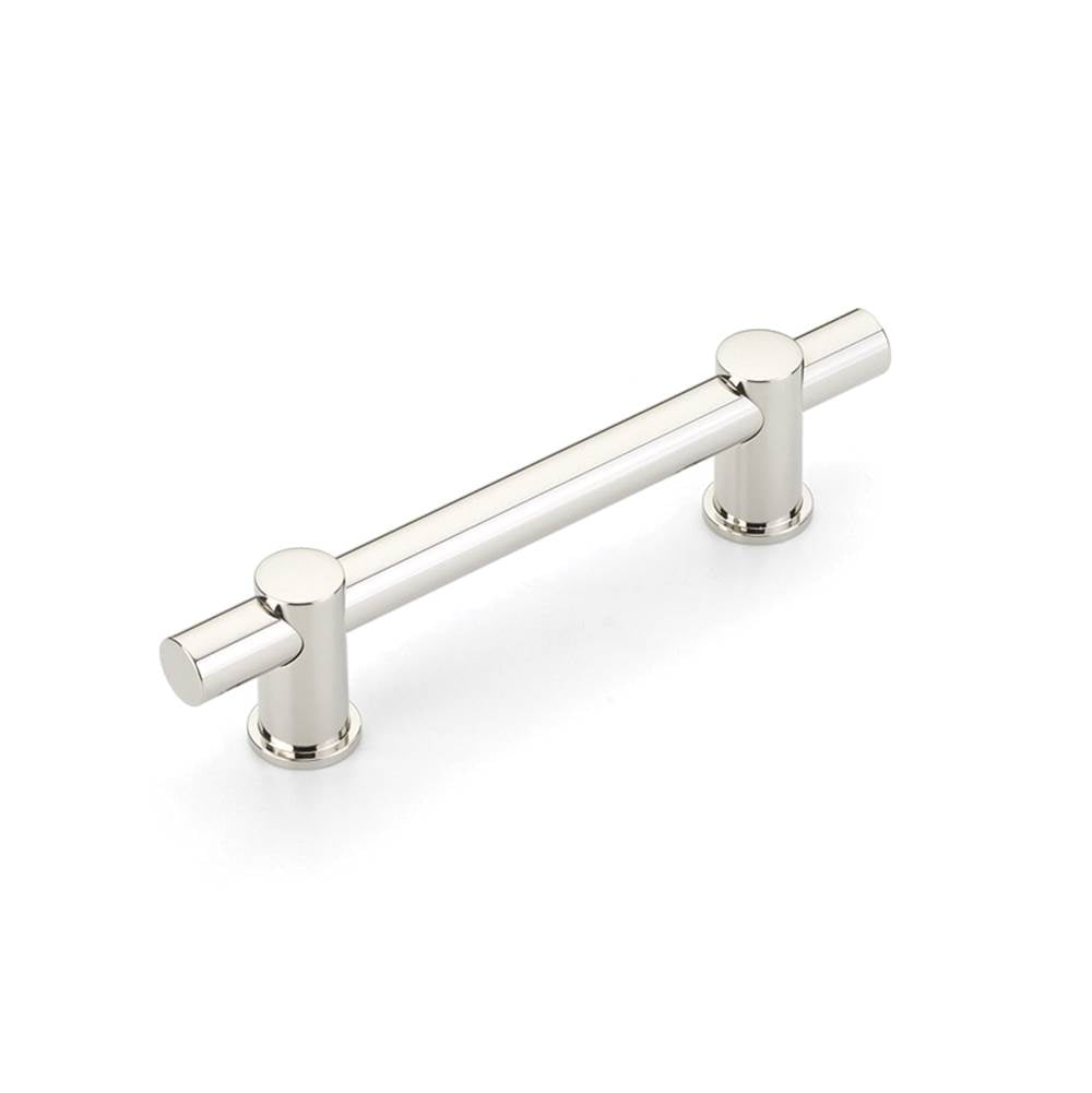 Schaub And Company - Fonce Bar Pull, 4'' cc with Polished Nickel - Polished Nickel