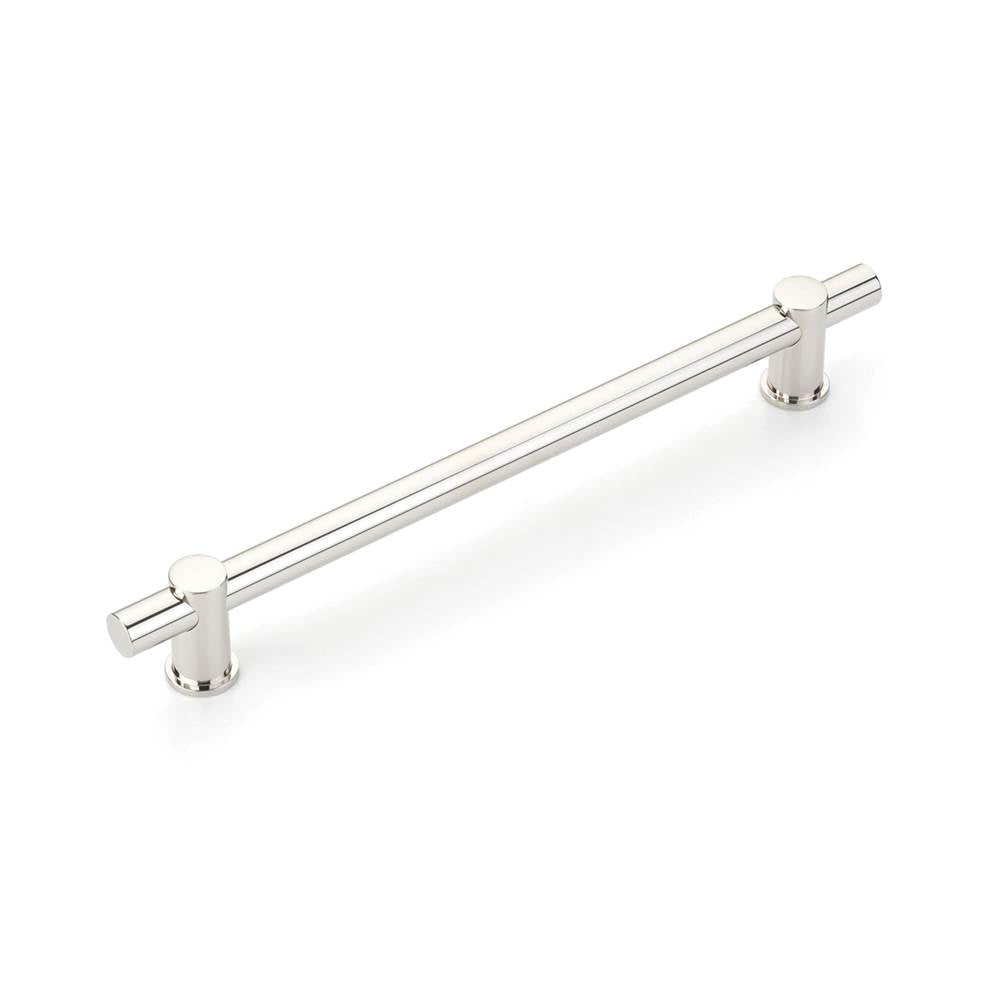 Schaub And Company - Fonce Bar Pull, 8'' cc with Polished Nickel - Polished Nickel