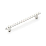 Schaub And Company - Fonce Bar Pull, 8'' cc with Polished Nickel - Polished Nickel