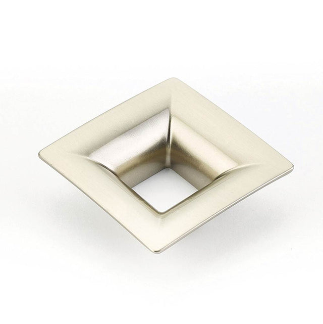 Schaub And Company - Pull, Flared Square,Satin Nickel, 32 mm cc - Satin Nickel