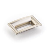Schaub And Company - Pull, Flared Rectangle, Satin Nickel, 64 mm cc - Satin Nickel