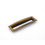 Schaub And Company - Pull, Flared Rectangle, Burnished Bronze, 160 mm cc - Burnished Bronze