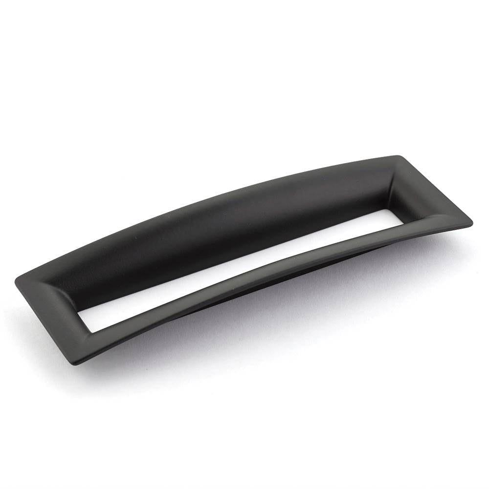 Schaub And Company - Pull, Flared Rectangle, Matte Black, 160 mm cc - Matte Black