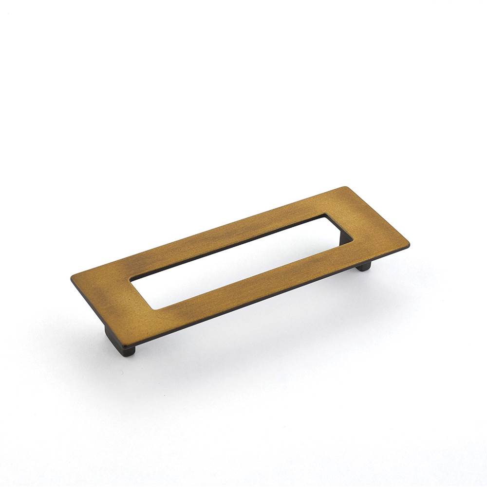Schaub And Company - Pull, Rectangle, Burnished Bronze, 128 mm cc - Burnished Bronze