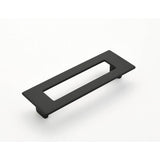 Schaub And Company - Pull, Rectangle, Matte Black, 128 mm cc - Matte Black