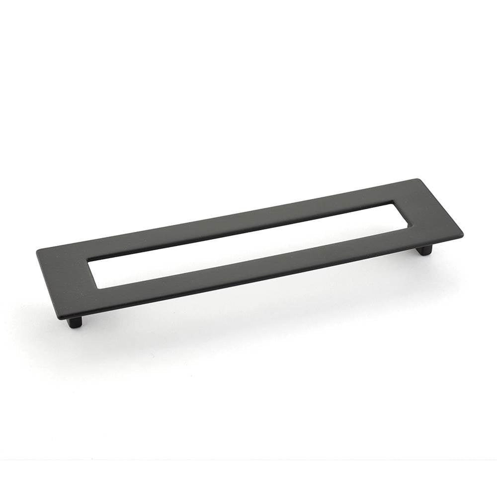 Schaub And Company - Pull, Rectangle, Matte Black, 192 mm cc - Matte Black