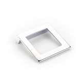 Schaub And Company - Pull, Angled Square, Polished Chrome, 32 mm cc - Polished Chrome