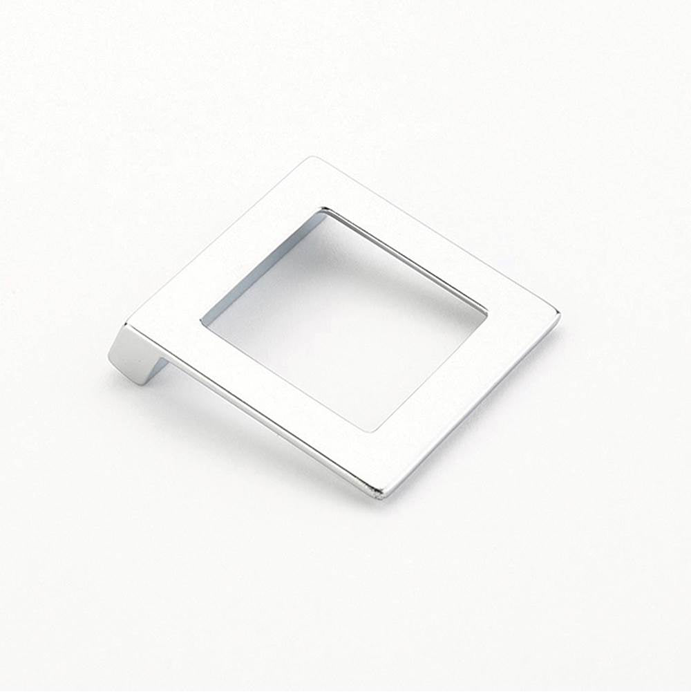 Schaub And Company - Pull, Angled Square, Matte Chrome, 32 mm cc - Matte Chrome