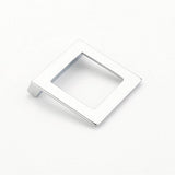 Schaub And Company - Pull, Angled Square, Matte Chrome, 32 mm cc - Matte Chrome