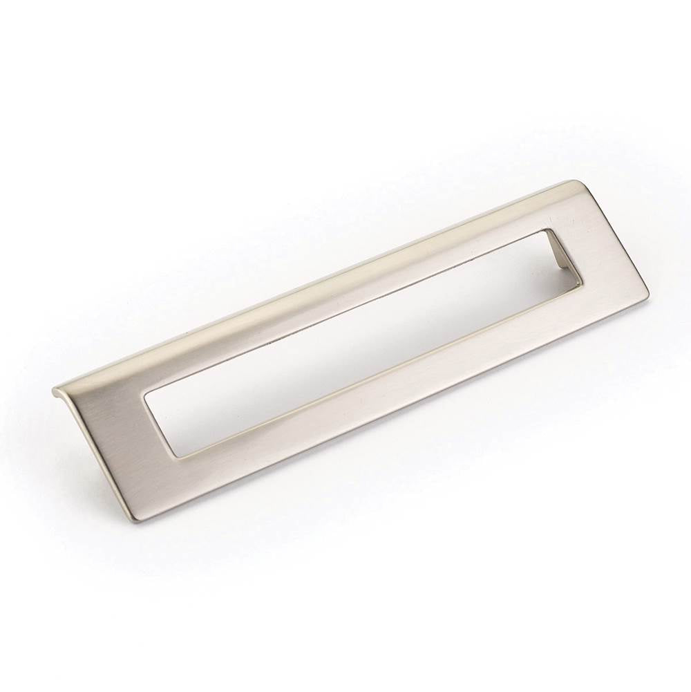 Schaub And Company - Pull, Angled Rectangle, Satin Nickel, 160 mm cc - Satin Nickel