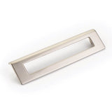 Schaub And Company - Pull, Angled Rectangle, Satin Nickel, 160 mm cc - Satin Nickel