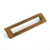 Schaub And Company - Pull, Angled Rectangle, Burnished Bronze, 160 mm cc - Burnished Bronze