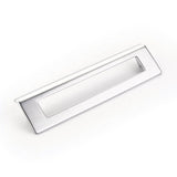 Schaub And Company - Pull, Angled Rectangle, Matte Chrome, 160 mm cc - Matte Chrome