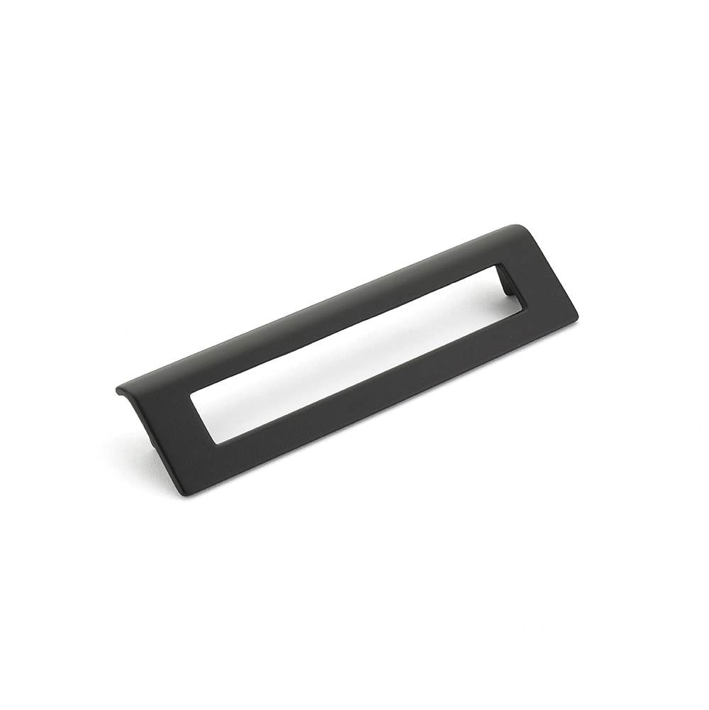 Schaub And Company - Pull, Angled Rectangle, Matte Black, 160 mm cc - Matte Black