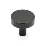 Schaub And Company - Round Knob, Matte Black, 1-1/4'' dia - Matte Black