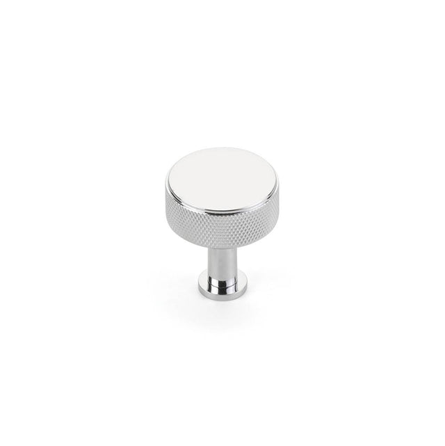 Schaub And Company - Pub House, Knob, Knurled, Polished Chrome, 1-1/4'' cc - Polished Chrome