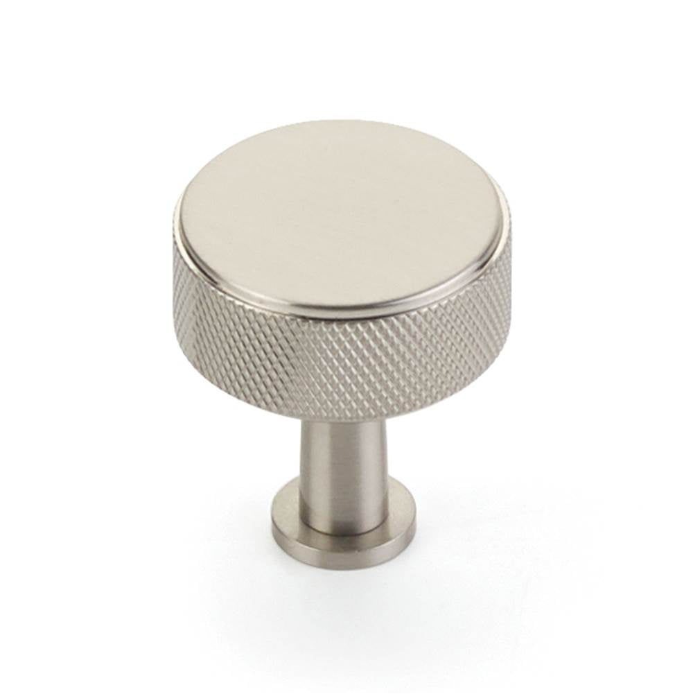 Schaub And Company - Pub House, Knob, Knurled, Brushed Nickel, 1-1/4'' cc - Brushed Nickel
