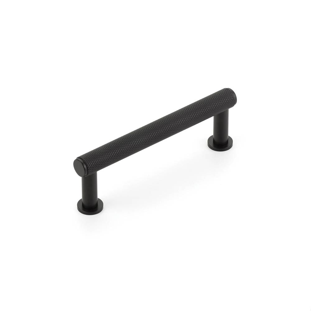 Schaub And Company - Pub House, Pull, Knurled, Matte Black, 3-1/2'' cc - Matte Black