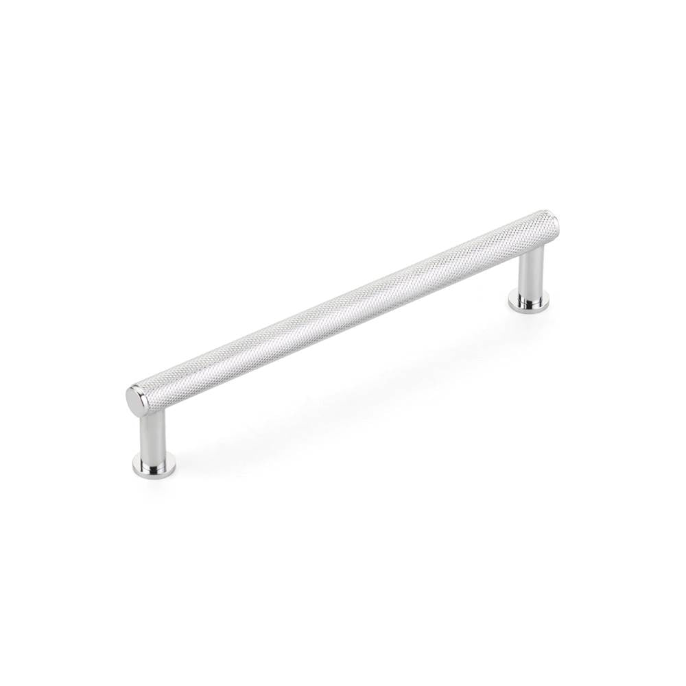 Schaub And Company - Pub House, Pull, Knurled, Polished Chrome, 6'' cc - Polished Chrome